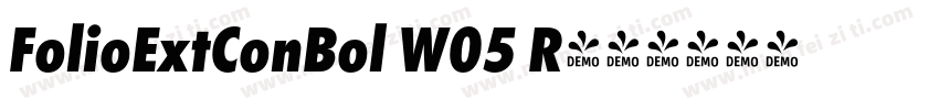 FolioExtConBol W05 R字体转换
